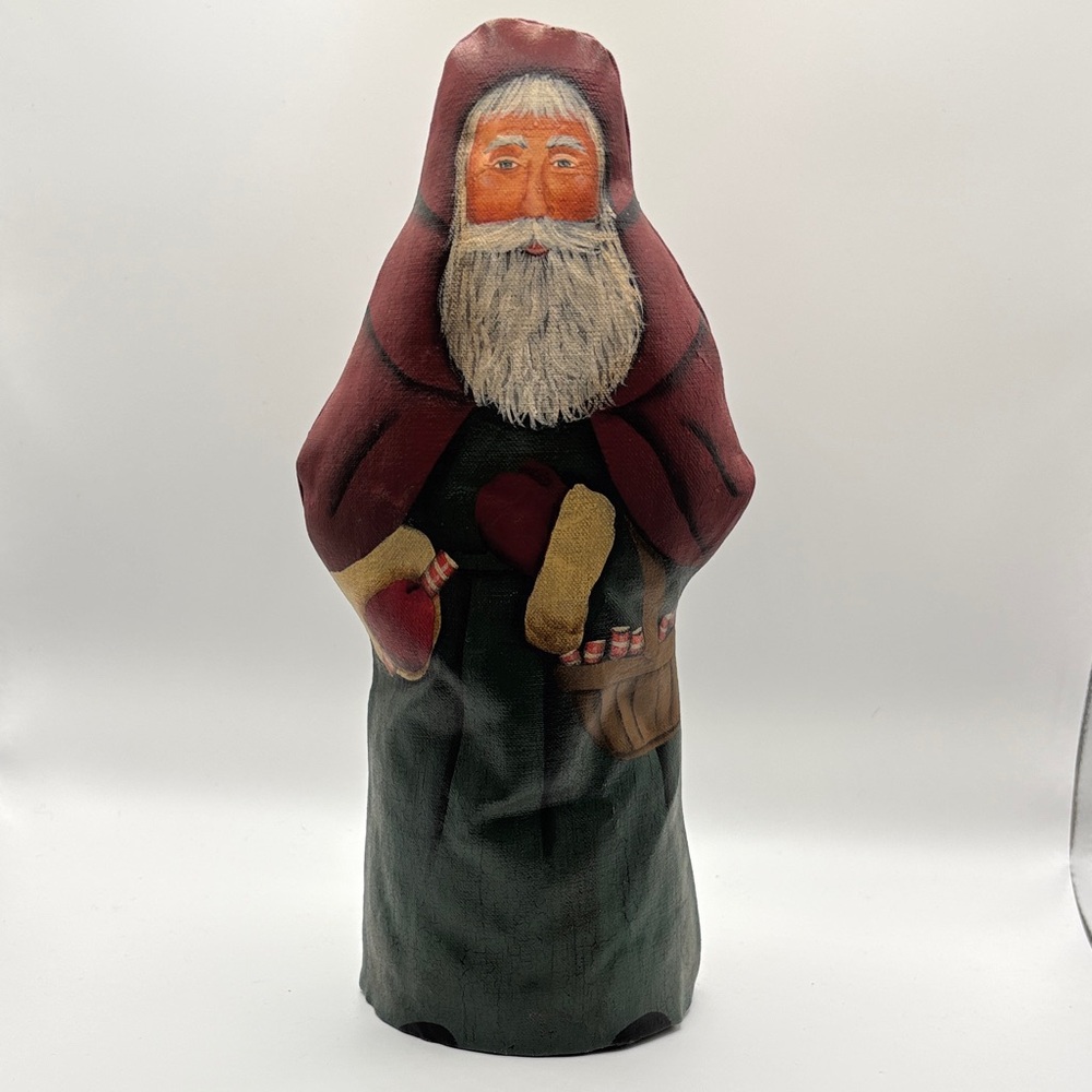 VTG Hand-Painted Folk‎ Art Santa Claus